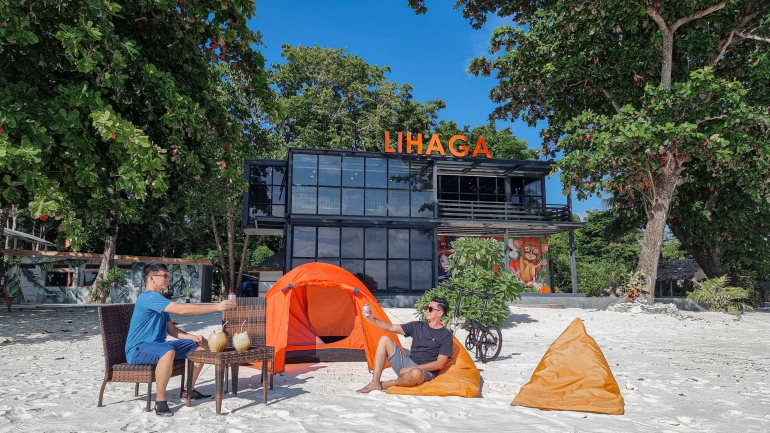 Camping di Lihaga (Sumber: Fido R/Lihaga Island)