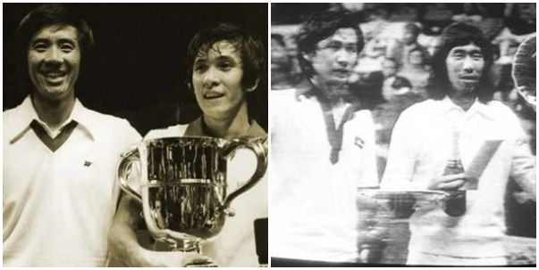 Liem Swie King juara All England 1978/kiri/indosport.com dan Tjuntjun/Johan Wahyudi juara All England 1980/kanan/kompas/kartono ryadi
