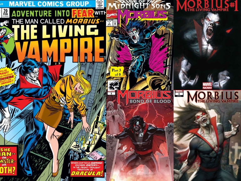 Beberapa serial komik Marvel dimana Morbius menjadi karakter utama.| Sumber: MARVEL.COM