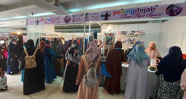 Pelangi Hijab di ajang Muslim Life Fair 2022. (Foto Rahab Ganendra)