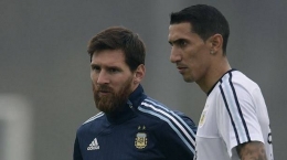 Lionel Messi dan Angel Di Maria (Mirror.co.uk)