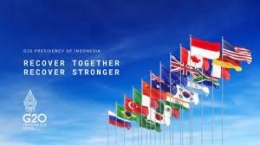 Bendera negara - negara yang tergabung dalam G20 (dok.suara.com)