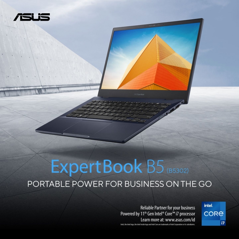 Asus ExpertBook B5 tampil anggun penuh pesona yang dapat meningkatkan produktivitas para pebisnis  I  Foto: channelasus.com