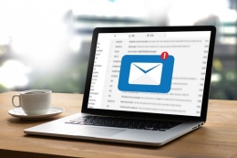 Ilutrasi email.| Sumber: Shutterstock via Kompas.com