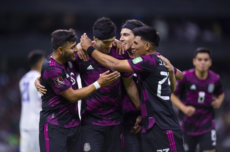 Selebrasi kemenangan pemain timnas Meksiko/foto: Concacaf.com