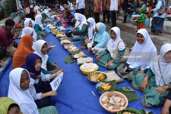 Ilustrasi megengan di kampung, Sumber gambar: jatim.antaranews.com