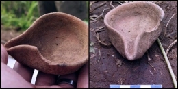 Celupak tembikar temuan dari situs Gemekan (Sumber: timesindonesia.co.id)