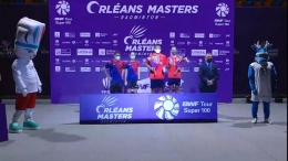 Rehan/Lisa (kiri) menjadi runner-up Orleans Masters 2022: https://twitter.com/BadmintonTalk