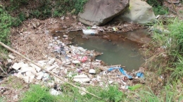 Aktivitas Susur Sungai Brantas dan temuan sampah di anak Sungai Brantas yang airnya telah menyusut. (SURYA/HERMAN AGA SABERS PUNGLI)