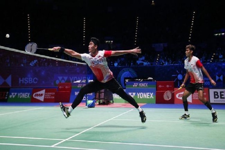 Muhammad Shohibul Fikri/Bagas Maulana berjuang di Korea Open 2022 di tengah bulan Ramadan: Action Images via Reuters/ED SYKES