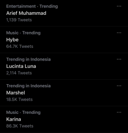 Arief Muhammad menjadi trending topik di Twitter (Foto: Twitter)