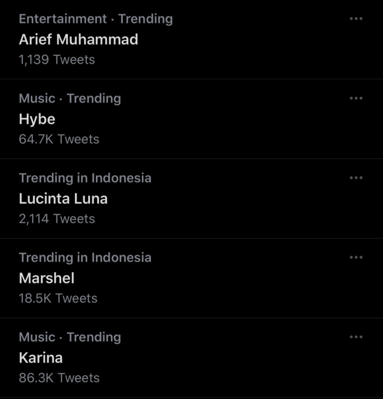 Arief Muhammad menjadi trending topik di Twitter (Foto: Twitter)