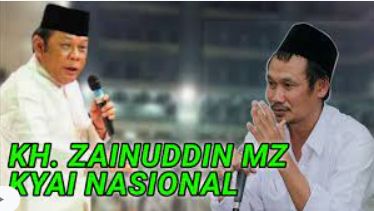 (Alm) KH. Zainuddin MZ dan Gus Baha | Sumber gambar : Tangkapan layar Youtube