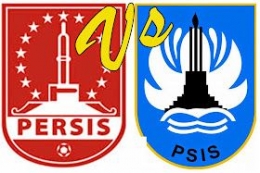 Logo Persis Solo dan PSIS Semarang. Gambar via Semarangkuto.blogspot.com