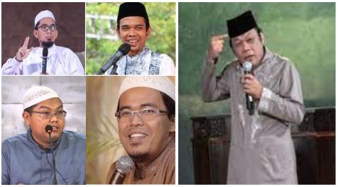 Beberapa ustadz pavorit di Indonesia/dokpri