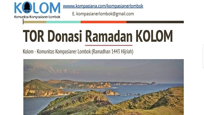 Sedang berikhtiar 'melamar' donatur-donatur. Dokpri