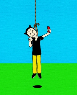 Ilustrasi bunuh diri dengan cara gantung diri. Sumber: CDD20 on pixabay.com