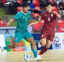 Timnas Futsal Indonesia menghadapi Thailand di final AFF Futsal Championship 2022. Foto: IG @galeri.futsal
