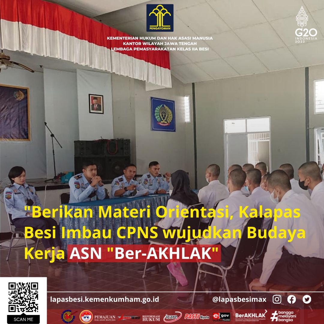 Berikan Materi Orientasi, Kalapas Besi Imbau CPNS Wujudkan Budaya Kerja ...