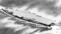 Sketsa Proyek Kapal Induk U.S.S. United States (CVA-58) | Sumber Gambar: history.navy.mil
