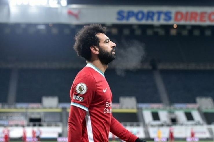 Mohamed Salah. Foto: peter powell/pool/afp dipublikasikan kompas.com