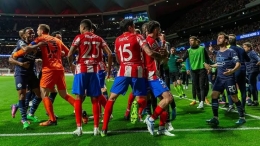 Momen kisruh pemain Atletico Madrid dan Manchester City di perempatfinal Liga Champions (Marca.com)