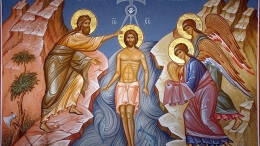 Lukisan pembaptisan Yesus (abstract.desktopnexus.com)