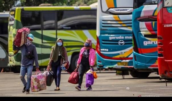 ilustrasi mudik (foto : kompas tv)