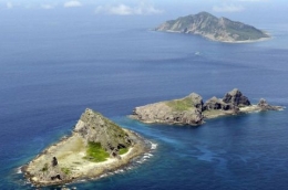 Cina - Taiwan kompak protes Jepang  merubah nama pulau yang disengketakan di Laut China Timur. Foto/Mainichi via Sindo.news.com