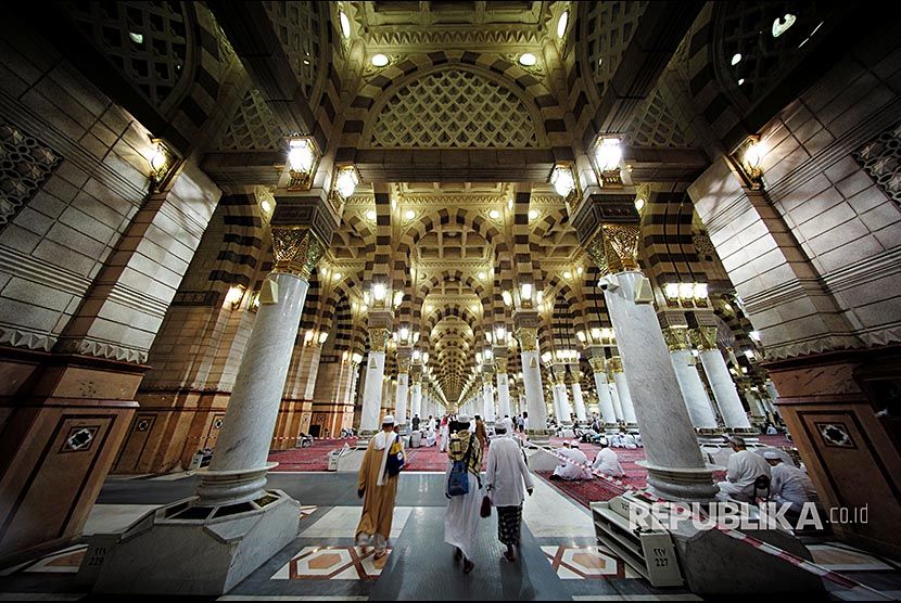 Masjid Nabawi di Madinah (Foto Reuters/Hamad Mohammed via Republika). 