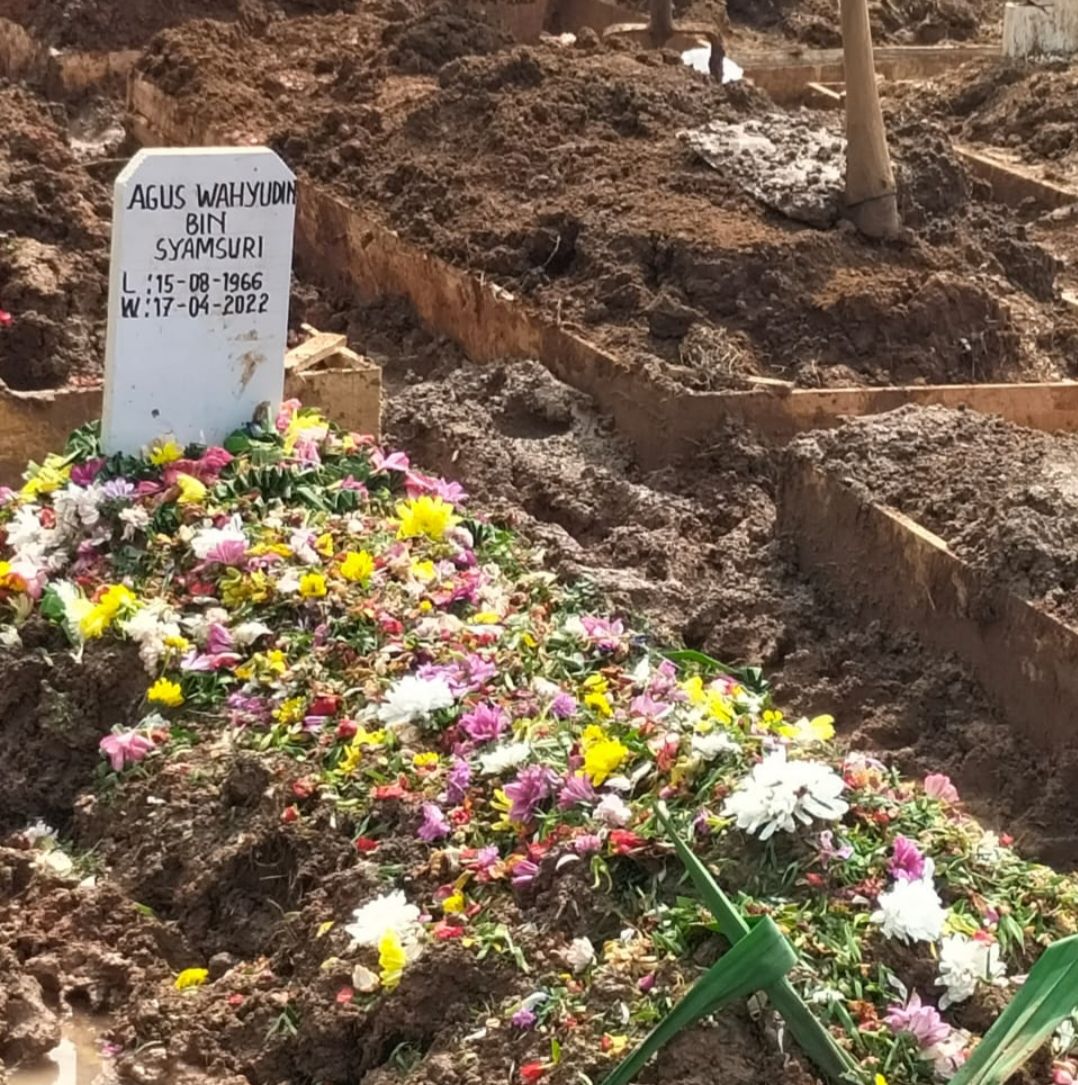 Tempat peristirahatan terakhir Kang Agus (foto : Krisman Kaban / dok Nur Terbit)