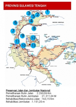 Preservasi jalan dan jembatan nasional di Sulteng. Doc BPJN Sulawesi Tengah