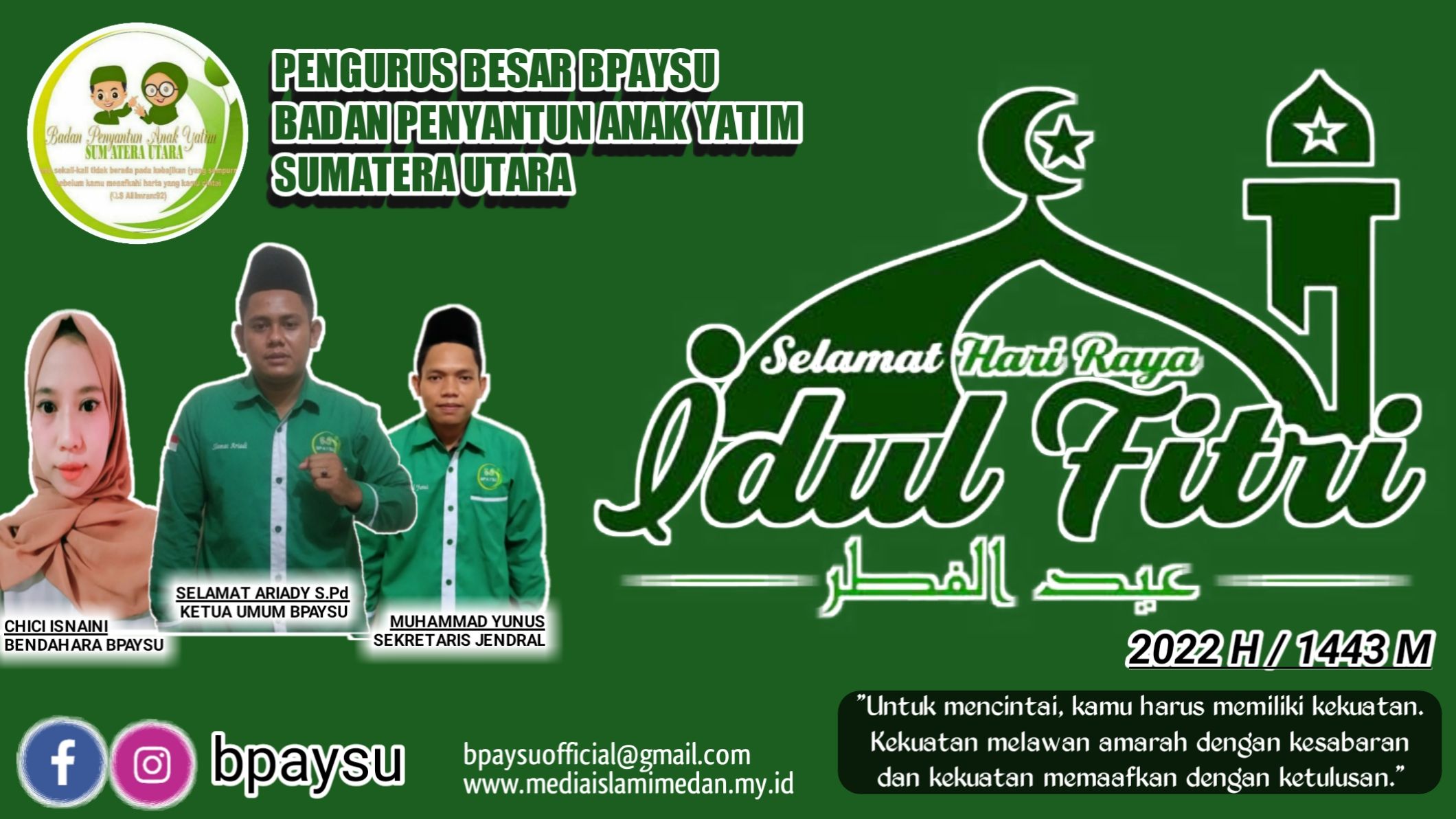 Bpaysu Mengucapkan Selamat Hari Raya Idul Fitri. dokpri