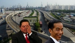 Pembangunan jalan tol di era SBY dan Jokowi (foto kolase okezone.com - politik.rmol.id - kemenpupr)