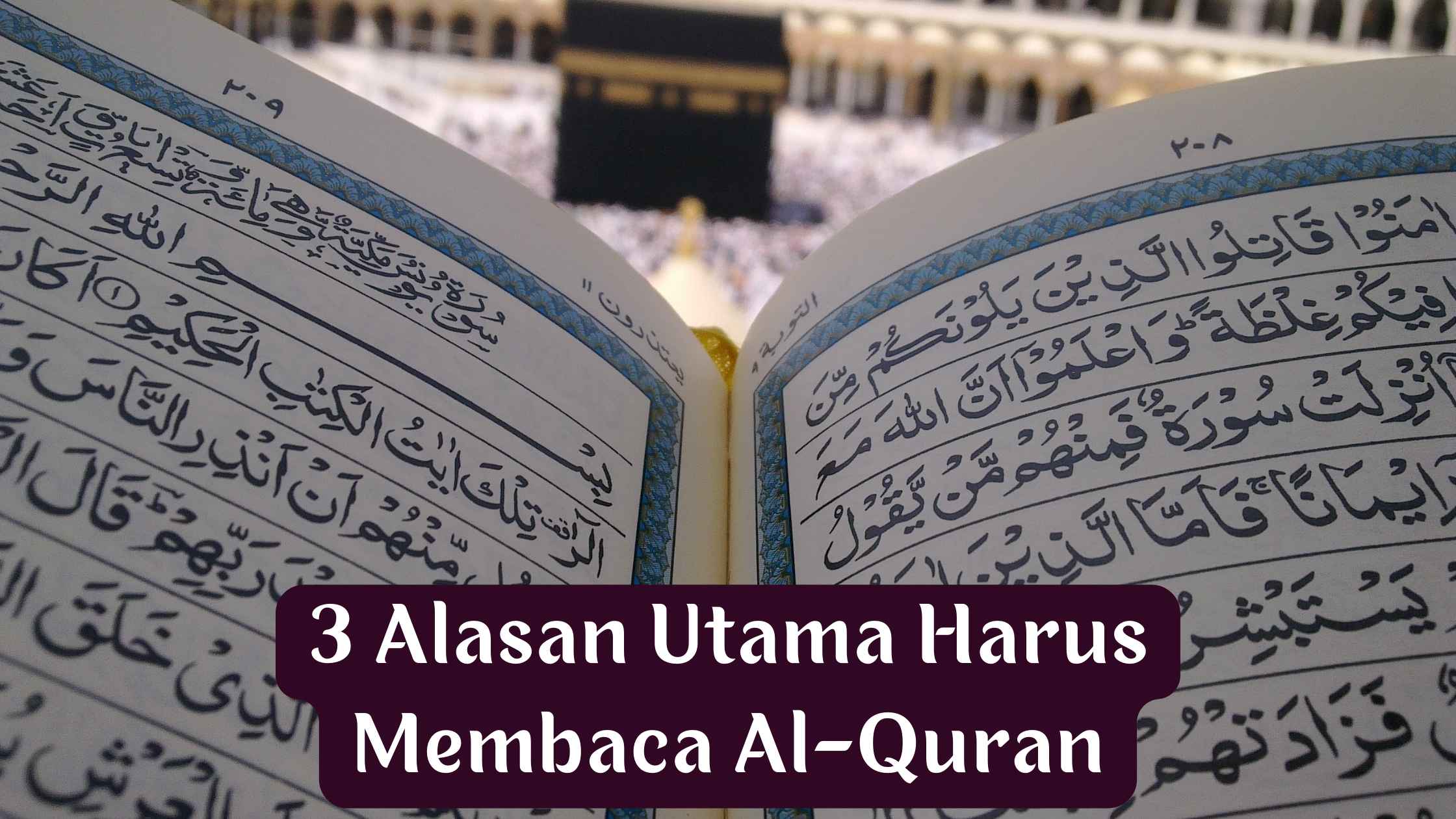Ketiga alasan ini rasanya sudah cukup kuat bagi akal dan hati kita untuk senantiasa rindu membaca dan mempelajari Al-Quran (dok.pri)