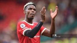 Sosok Paul Pogba kala berseragam Manchester United (sumber: tribunnews.com)