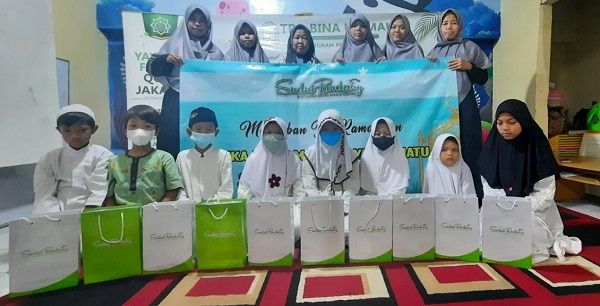 Santunan di Yayasan Fathul Qorib Jakarta di Jl. Warakas III, Tanjung Priok, Jakarta Utara, Jumat (22/4/2022)/dok.pribadi