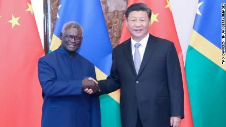 Cina Teken Pakta dengan Kepulauan Solomon, Australia dan AS Panik.Foto : via kempalannews.com 