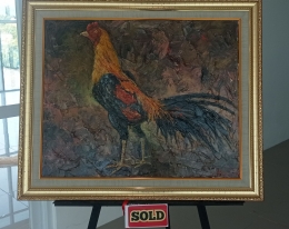 Lukisan Ayam yang dibeli Bapak Seno Samodro (Dokumen Pribadi)