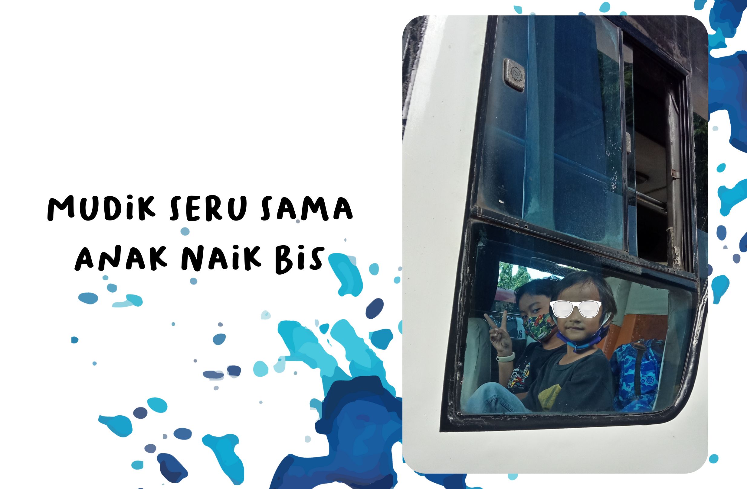 Mudik seru naik bisa sama anak (Sumber : dokpri)