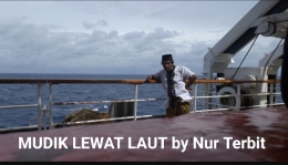 Di anjungan kapal laut Pelni (foto dok: Nur Terbit) 