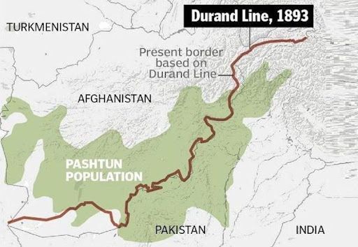 Peta Durand Line | Sumber: avapress.com