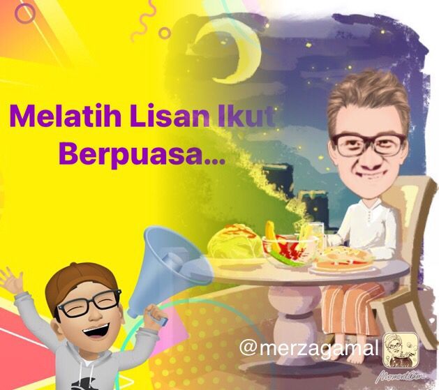 Image: Melatih lisan iku berpuasa (by Merza Gamal)