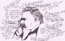 Ilustrasi Nietzsche (Sumber: Kabar Damai)