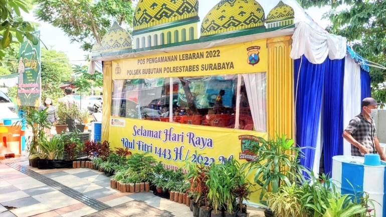 Pos Pengamanan dan Rest Area Pemudik Polsek Bubutan Polrestabes t