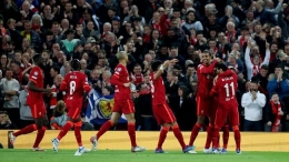 Skuad Liverpool asuhan Juergen Klopp (Foto Reuters/Phil Noble). 