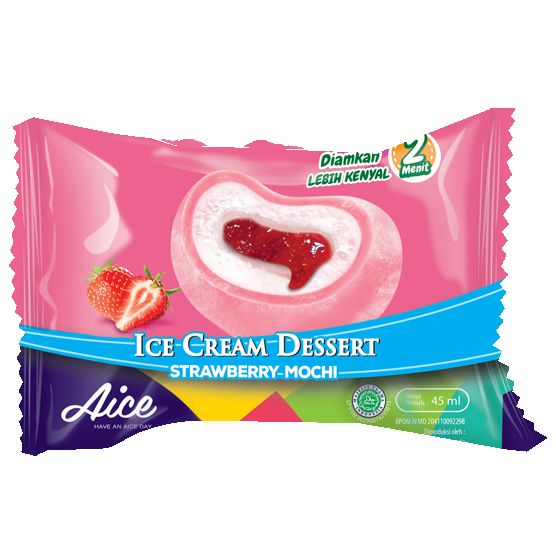 Varian strawberry Mochi - gambar dari website AICE (aice.co.id)