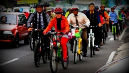 Bersepeda, Solusi tanpa polusi (Foto : Syamsul Muchtar)