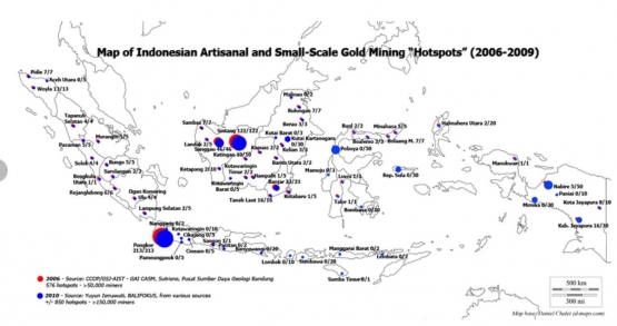 Lokasi PESK di Indonesia/sumber: Ismawati, petrik & digang (2013)