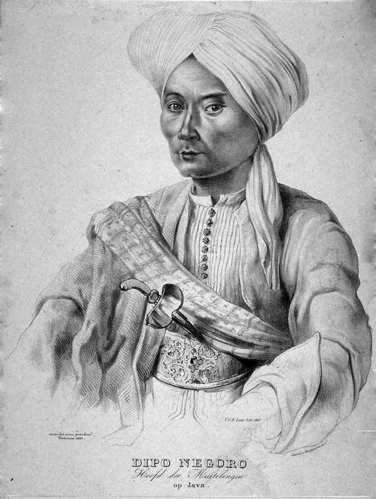 Lukisan Pangeran Diponegoro. (Sumber gambar: Wikipedia Indonesia).